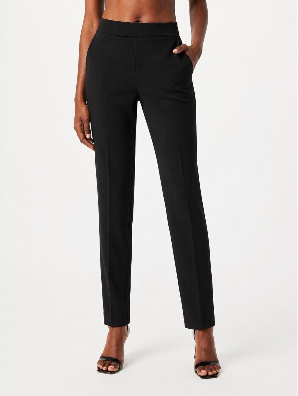 Aritzia Babaton Conan Pant Black Size 4 Slim Fit Pull On Crepe Trousers